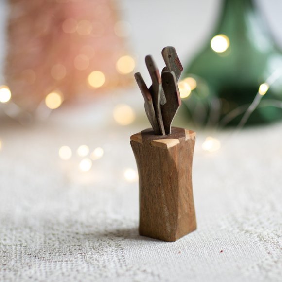 handmade wood sticks for tapas / cheese - Picture 3 of 5